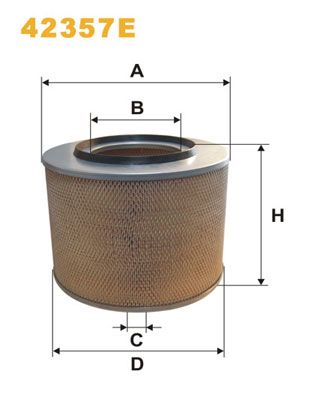 WIX FILTERS Ilmansuodatin 42357E